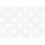 Polka Dots - White on White Smoke Birthday Cake 3D Greeting Card (7x5)