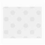 Polka Dots - White Smoke on White Small Glasses Cloth