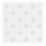 Polka Dots - White Smoke on White Medium Glasses Cloth (2 Sides)