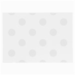 Polka Dots - White Smoke on White Large Glasses Cloth