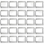 Polka Dots - White Smoke on White 9mm Italian Charm (25 pack)