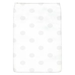 Polka Dots - White Smoke on White Removable Flap Cover (S)