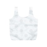 Polka Dots - White Smoke on White Full Print Recycle Bag (S)