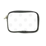 Polka Dots - White Smoke on White Coin Purse