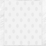 Polka Dots - White Smoke on White Canvas 8  x 10 