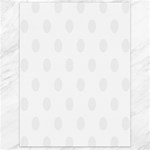 Polka Dots - White Smoke on White Canvas 18  x 24 