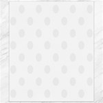 Polka Dots - White Smoke on White Canvas 20  x 24 
