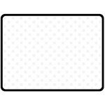 Polka Dots - White Smoke on White Fleece Blanket (Large) (One Side)