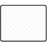 Polka Dots - White Smoke on White Fleece Blanket (Medium) (One Side)