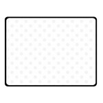 Polka Dots - White Smoke on White Fleece Blanket (Small) (One Side)