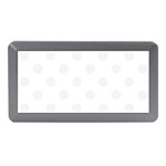 Polka Dots - White Smoke on White Memory Card Reader (Mini)
