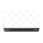 Polka Dots - White Smoke on White Memory Card Reader with CF