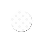 Polka Dots - White Smoke on White Golf Ball Marker (10 pack)