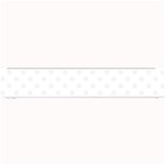 Polka Dots - White Smoke on White Small Bar Mat