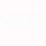 Polka Dots - White Smoke on White Medium Bar Mat
