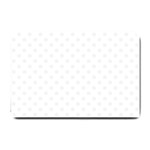Polka Dots - White Smoke on White Small Doormat