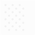 Polka Dots - White Smoke on White Small Garden Flag (Two Sides)