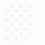 Polka Dots - White Smoke on White Large Garden Flag (Two Sides)