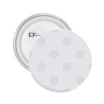 Polka Dots - White Smoke on White 2.25  Button