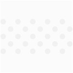 Polka Dots - White Smoke on White 4  x 8  Photo Cards