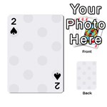 Polka Dots - White Smoke on White Playing Cards 54 Designs