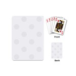 Polka Dots - White Smoke on White Playing Cards (Mini)