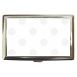 Polka Dots - White Smoke on White Cigarette Money Case