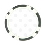 Polka Dots - White Smoke on White Poker Chip Card Guard (10 pack)