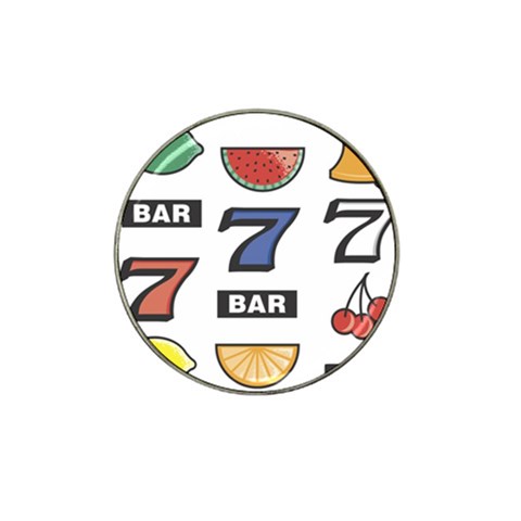 Slot Machine Hat Clip Ball Marker (4 pack) from ArtsNow.com Front