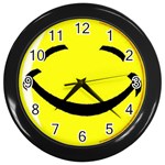 Smiley Wall Clock (Black)