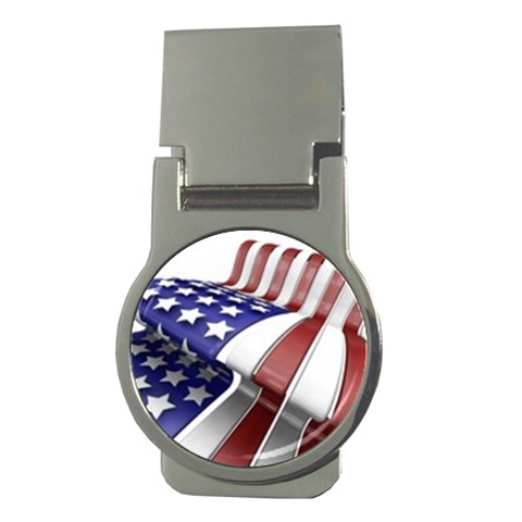 Flag Money Clip (Round) from ArtsNow.com Front