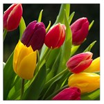 Images Tulip Red Large Satin Scarf (Square)