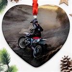 Motorcross Ornament (Heart)