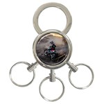 Motorcross 3-Ring Key Chain