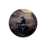 Motorcross Rubber Coaster (Round)