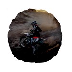 Motorcross Standard 15  Premium Round Cushion 