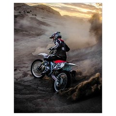Motorcross Drawstring Pouch (XL) from ArtsNow.com Back