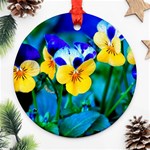 Wallpaper Flower Tulip Ornament (Round)