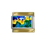 Wallpaper Flower Tulip Gold Trim Italian Charm (9mm)