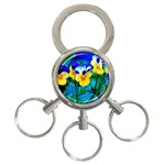 Wallpaper Flower Tulip 3-Ring Key Chain