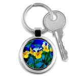 Wallpaper Flower Tulip Key Chain (Round)
