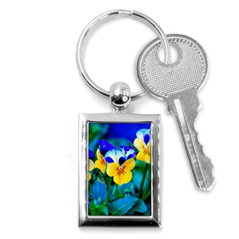 Wallpaper Flower Tulip Key Chain (Rectangle) from ArtsNow.com Front