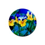 Wallpaper Flower Tulip Rubber Coaster (Round)