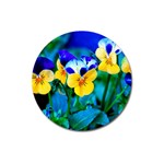 Wallpaper Flower Tulip Magnet 3  (Round)