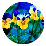 Wallpaper Flower Tulip Magnet 5  (Round)