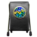 Wallpaper Flower Tulip Pen Holder Desk Clock