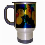 Wallpaper Flower Tulip Travel Mug (Silver Gray)