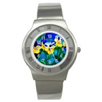 Wallpaper Flower Tulip Stainless Steel Watch