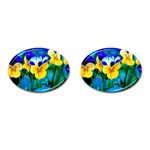 Wallpaper Flower Tulip Cufflinks (Oval)