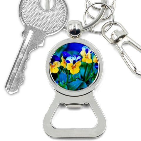 Wallpaper Flower Tulip Bottle Opener Key Chain from ArtsNow.com Front